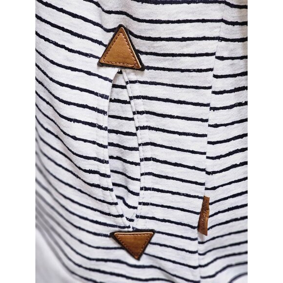 NAKETANO Darth X Striped Funnel Neck Pullover Hoodie Sweatshirt Size Medium 2210 - Picture 6 of 13